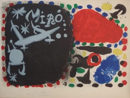 Литография Miró - Japan 1966 (handsigned proof on vellum before letter)