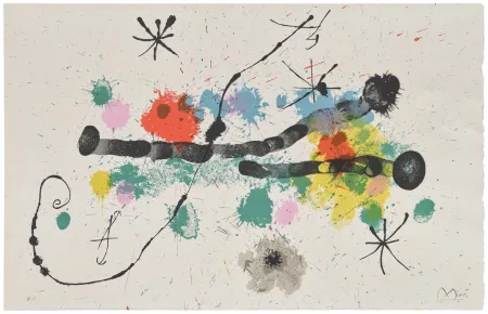Литография Miró - Je Travaille comme un Jardinière