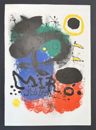 Литография Miró - Joan Mirò (1893-1983) - Album 19 - Color lithograph on BFK Rives paper - 1963