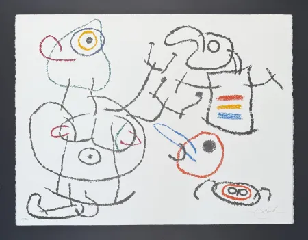 Литография Miró - Joan Mirò (1893-1983) - Ubu aux Baléares - Color lithograph - 1971