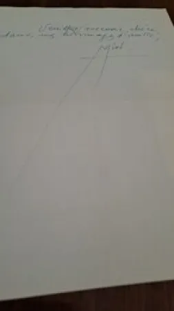 Нет Никаких Технических Miró -  Joan Miró Exceptional unpublished autograph letter on fine wove embossed stationery from Miró to Madeleine de Harting, with a huge artistic signature (with original envelope)