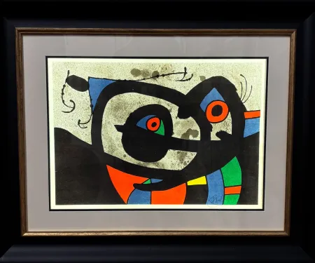 Литография Miró - Joan Mirò(1893–1983 ) - El legarto de las plumas de oro (Le lèzard aux plumes d'or) -Lithograph on Japanese paper - 1971