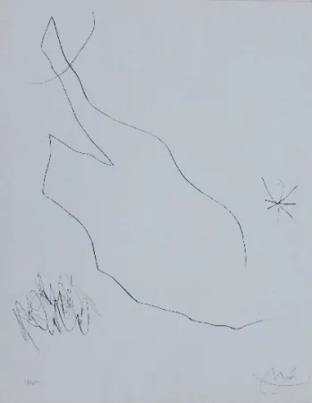 Гравюра Сухой Иглой Miró - Journal d'un graveur 1