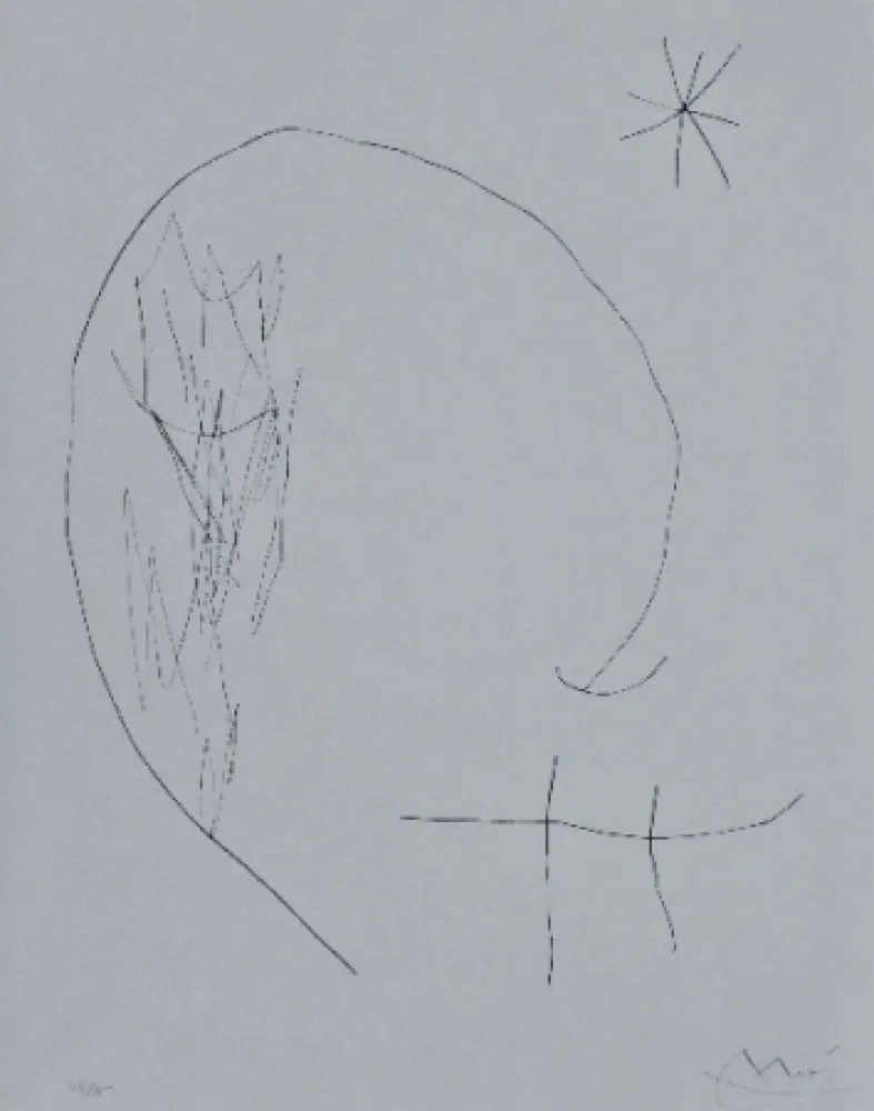 Гравюра Сухой Иглой Miró - Journal d'un graveur 2