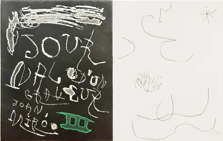 Офорт И Аквитанта Miró - Journal d'un Graveur (INCLUDE THE ORIGINAL FOULDER)