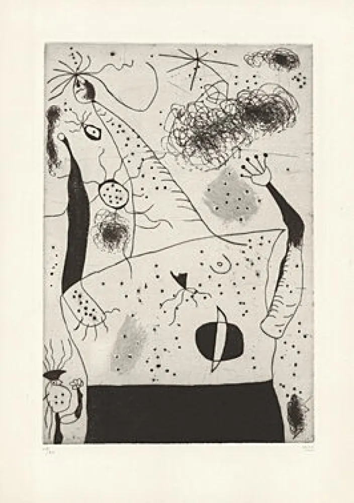 Гравюра Сухой Иглой Miró - 