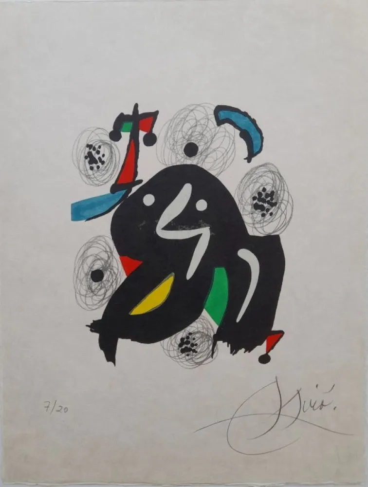 Литография Miró - La mélodie acide 