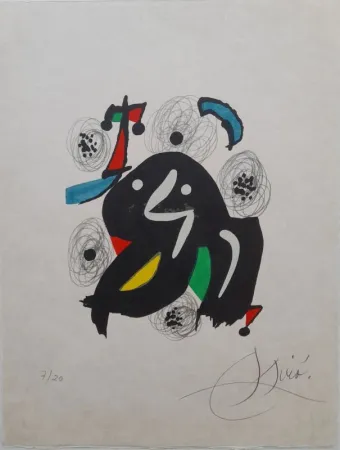 Литография Miró - La mélodie acide 