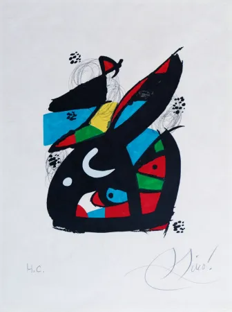 Литография Miró - La mélodie acide