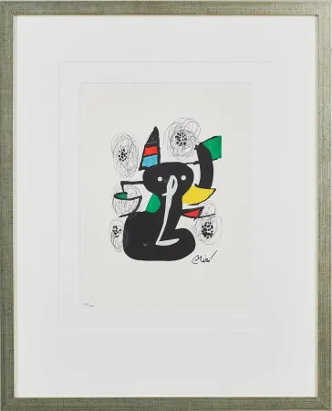 Литография Miró - La Mélodie Acide, Planche III