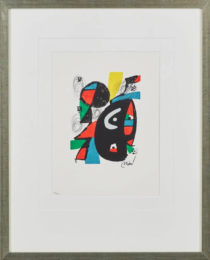 Литография Miró - La Mélodie Acide, Planche XII