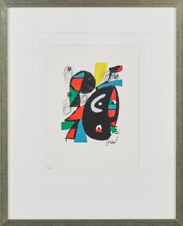 Литография Miró - La Mélodie Acide, Planche XII