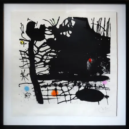 Литография Miró - La nuit tentaculaire