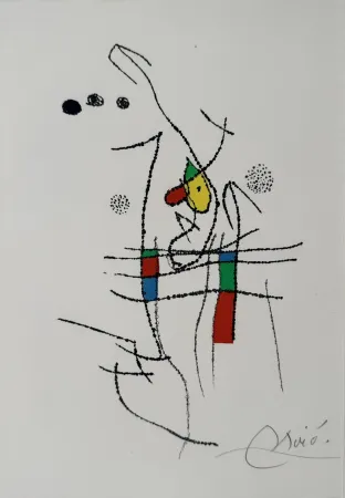Офорт И Аквитанта Miró - La Spirale 