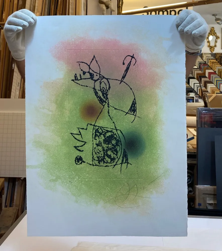 Офорт И Аквитанта Miró - Le criquet