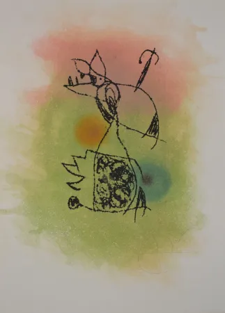 Офорт И Аквитанта Miró - Le Criquet - D1021