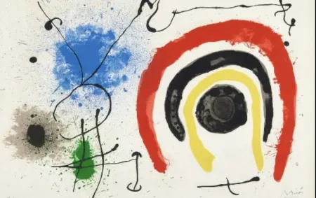 Литография Miró - Le lézard aux plumes d'or