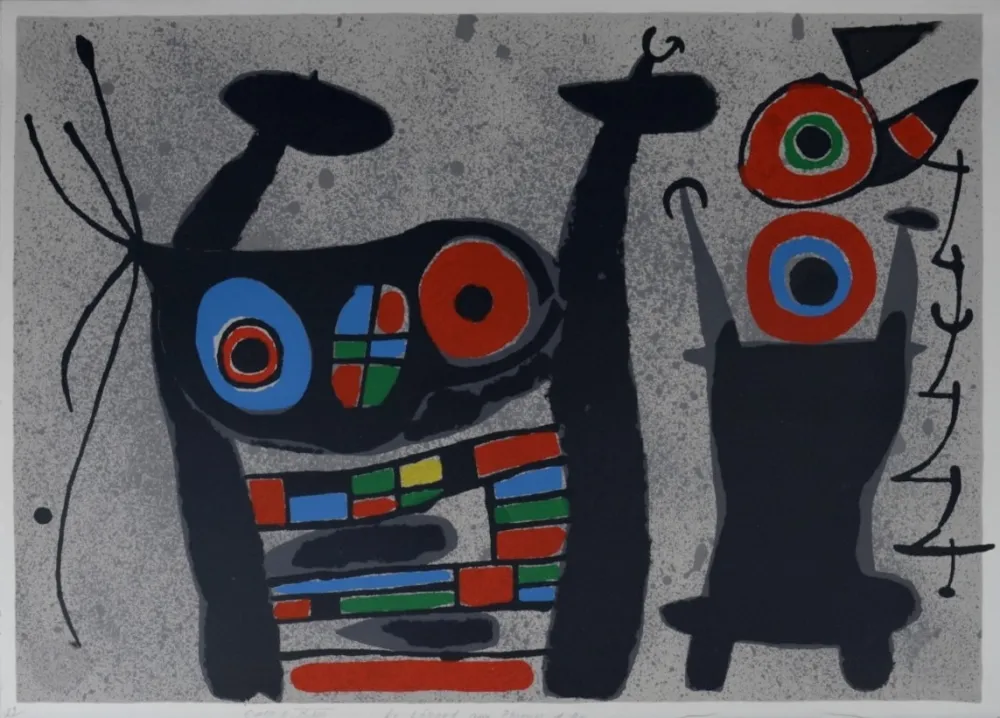 Литография Miró - Le Lézard aux plumes d'or #2, 1971