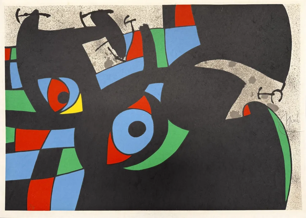 Литография Miró - Le Lézard aux Plumes d’Or (one plate)