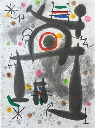 Литография Miró - Le Miroir de l'Homme par les Betes