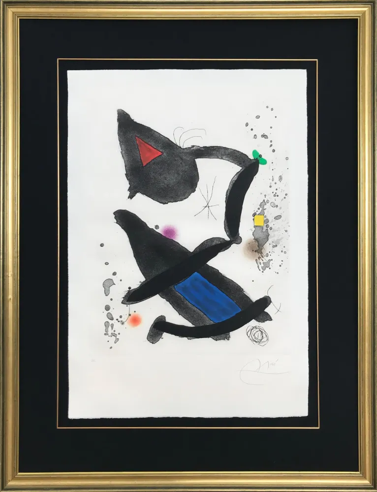 Офорт И Аквитанта Miró - Le Roi David (King David)