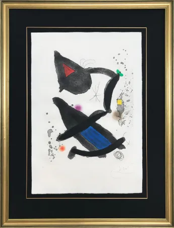 Офорт И Аквитанта Miró - Le Roi David (King David)