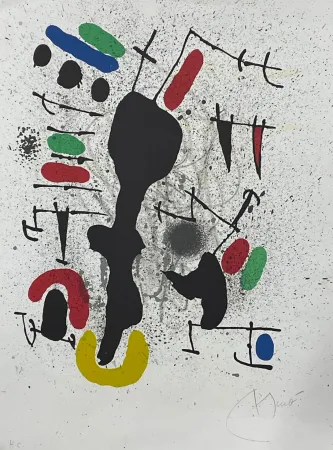 Литография Miró - Liberté des libertés 4