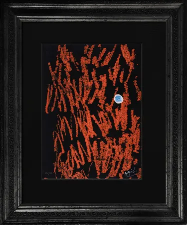 Офорт И Аквитанта Miró - Liberté des Libertés (Original Gravure with drawing)