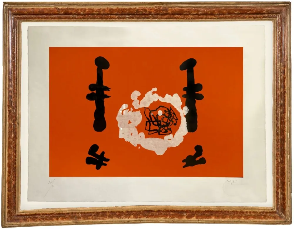 Офорт Miró - L'invention du feu