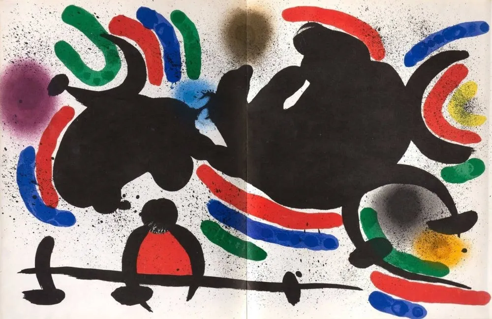 Литография Miró - Litografía original IV