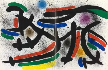 Литография Miró - Litografía original IX