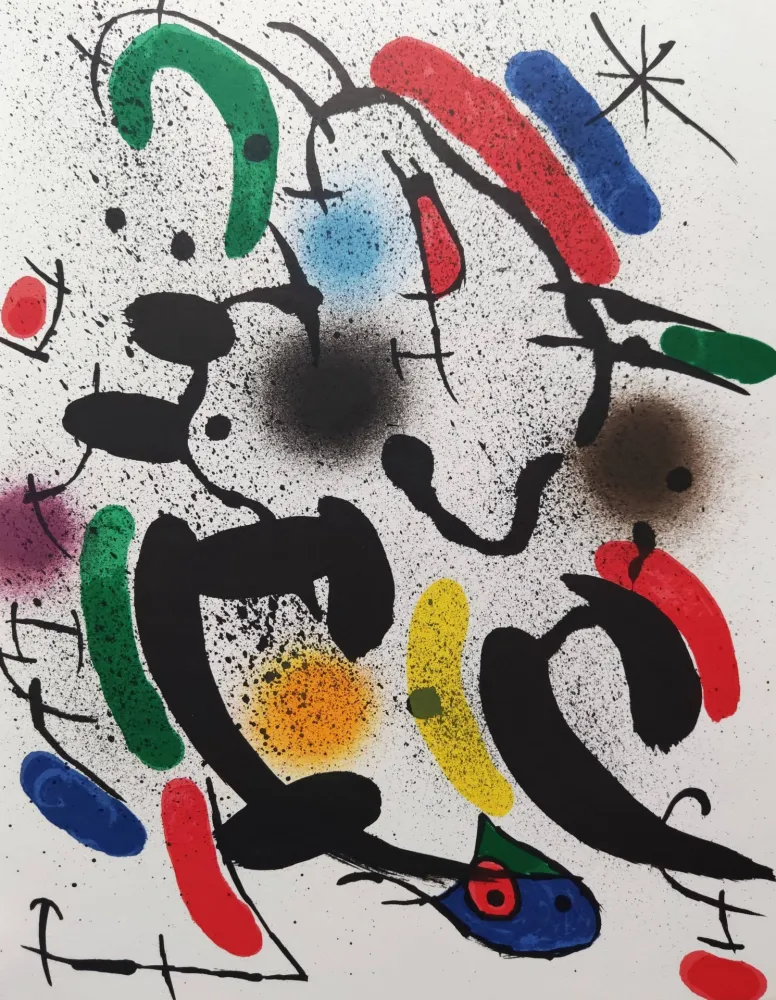 Литография Miró - Litografía original VI