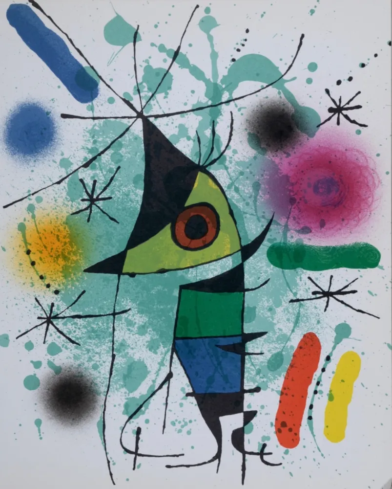 Литография Miró - Litografia original XI