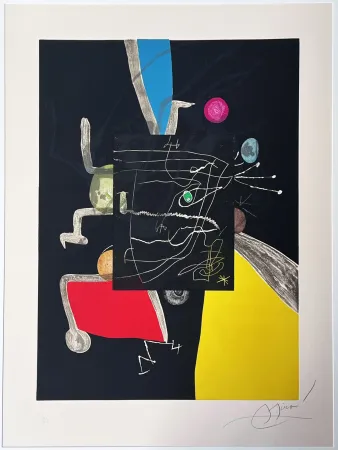 Офорт И Аквитанта Miró - Llibre dels sis sentits (Books of th six senses) 