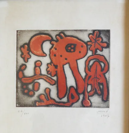 Гравюра Miró - (M. Leiris, The Prints of Joan Miró). 