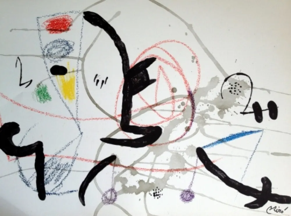 Литография Miró - MARAVILLAS CON VARIACIONES ACROSTICAS