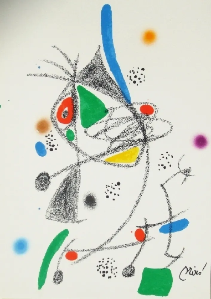 Литография Miró - Maravillas con variaciones acrosticas 4