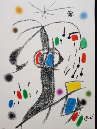 Литография Miró - Maravillas con variaciones acrósticas en el jardín de Miró - 19