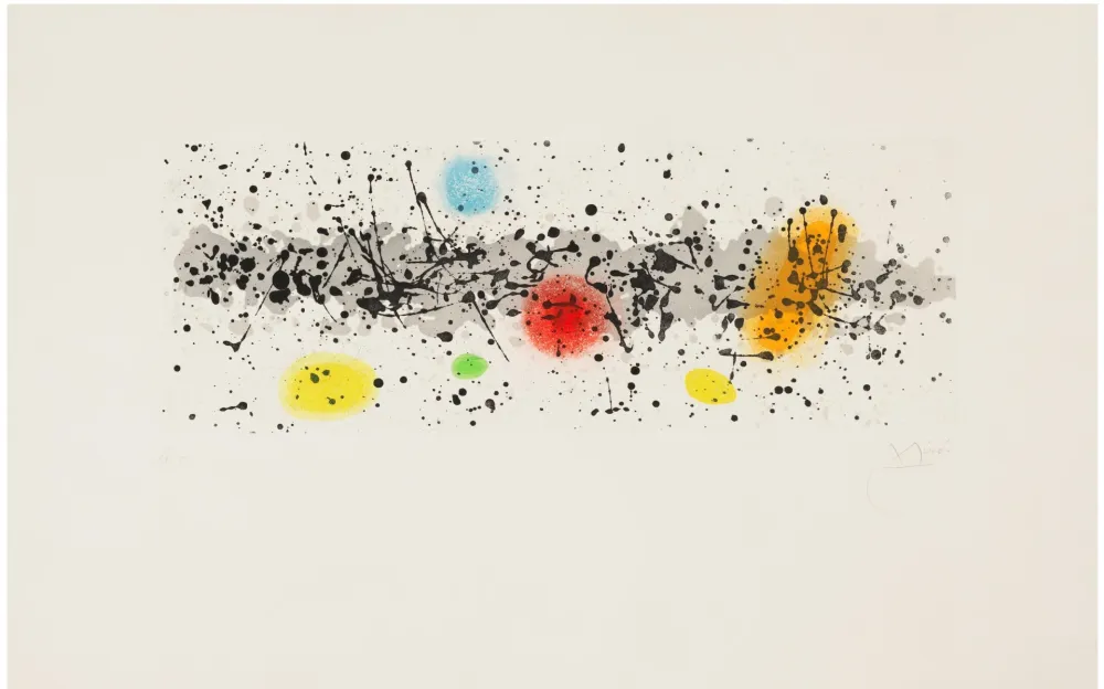 Акватинта Miró - Méandres et vent 