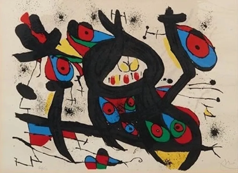 Литография Miró - Miró en el Caino de Knokke-le-Zoute