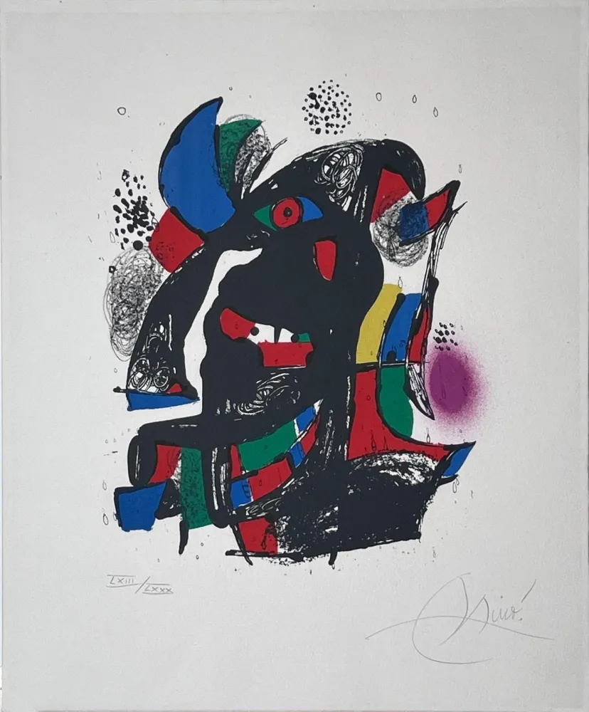 Литография Miró - Miro Lithographe IV 