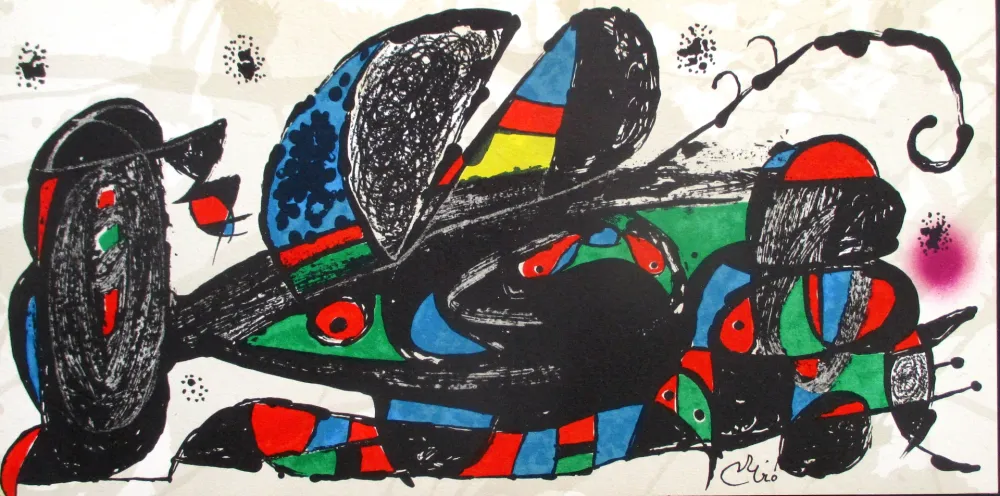 Литография Miró - Miro Sculpteur Persan