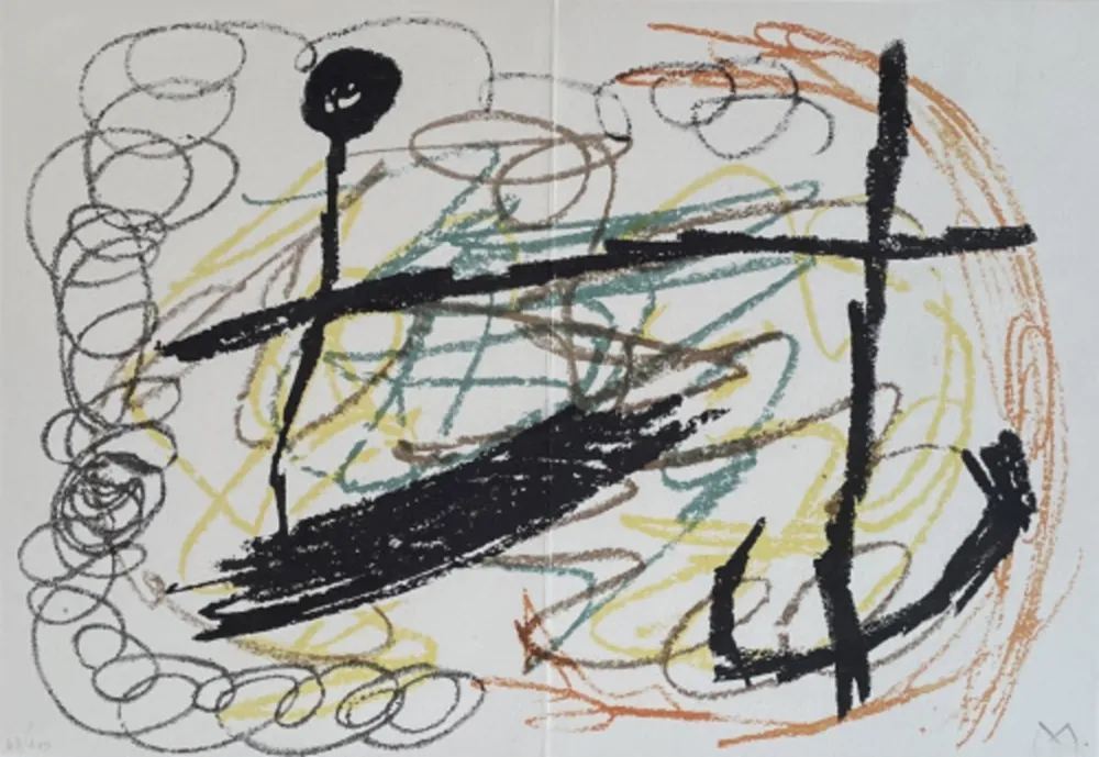 Литография Miró - Obra Inedita Recent (plate IX)