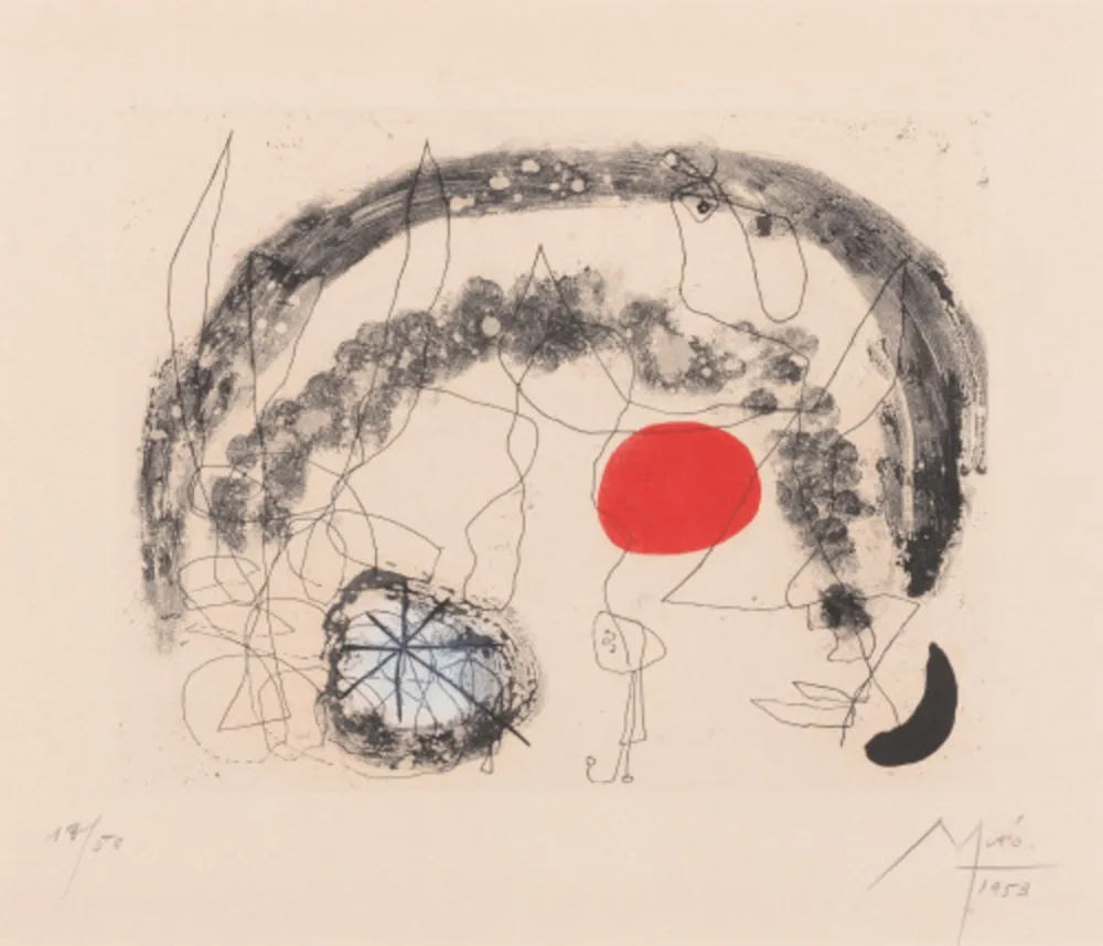 Офорт И Аквитанта Miró - One plate, from Série III