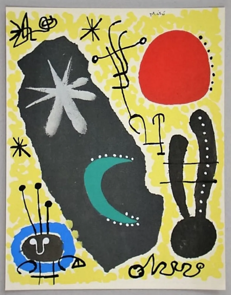 Трафарет Miró - Papier collé, 1955