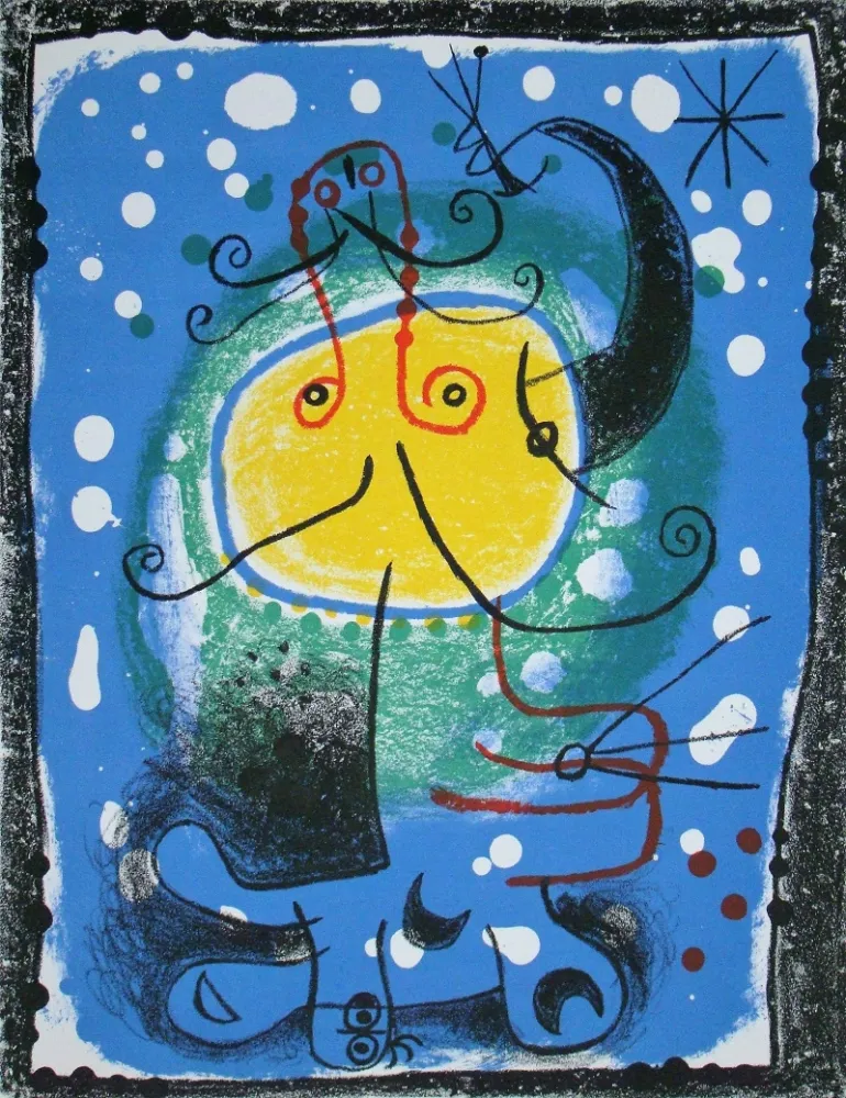 Литография Miró - Personnage