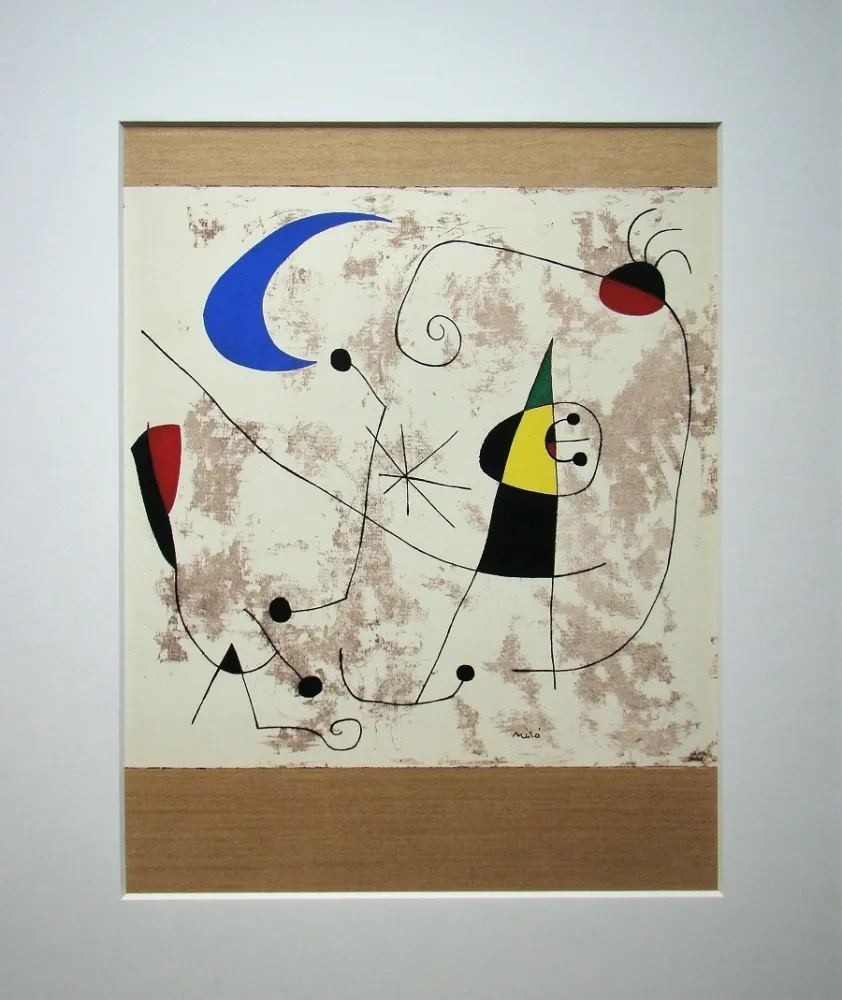 Трафарет Miró - Personnage dans la nuit