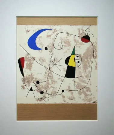 Трафарет Miró - Personnage dans la nuit