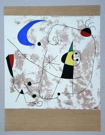 Трафарет Miró - Personnage dans la nuit
