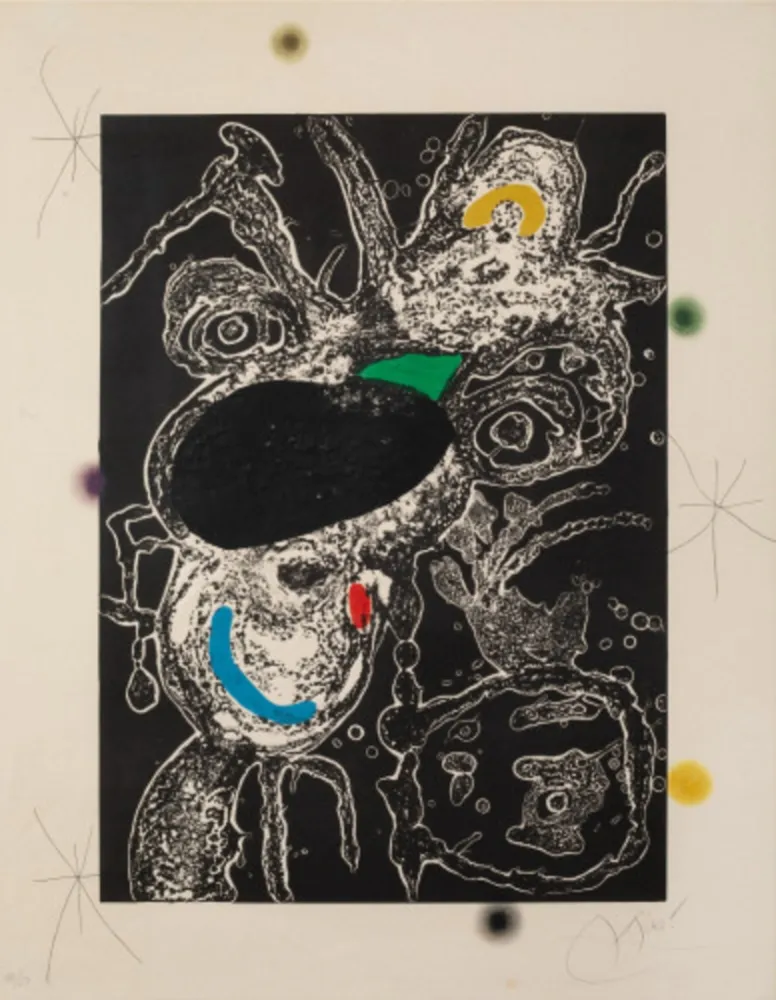 Офорт И Аквитанта Miró - Plate III from Espriu-Miró
